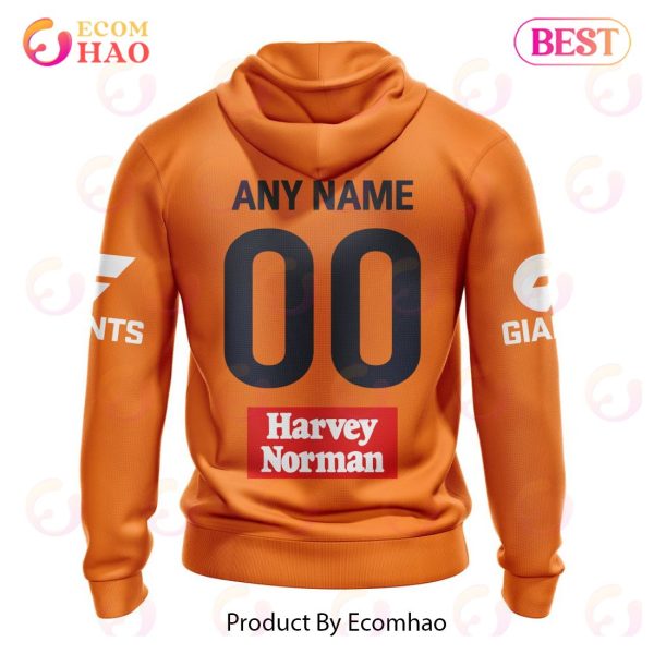 AFL Greater Western Sydney Giants Away Kits 2023 3D Hoodie