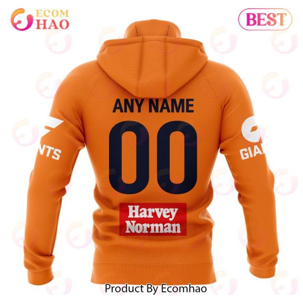 AFL Greater Western Sydney Giants Away Kits 2023 3D Hoodie