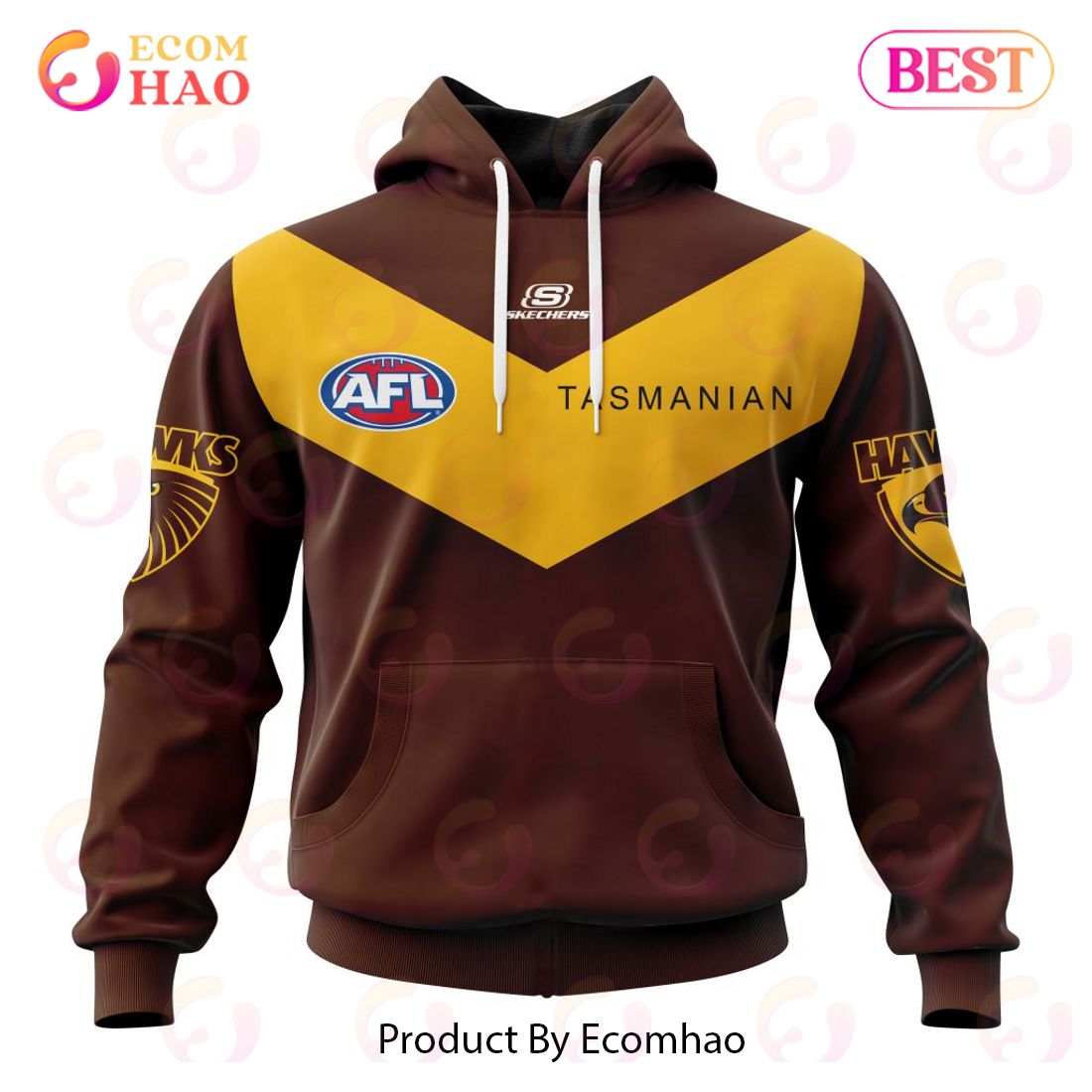 AFL Hawthorn Football Club Clash Kits 2023 3D Hoodie