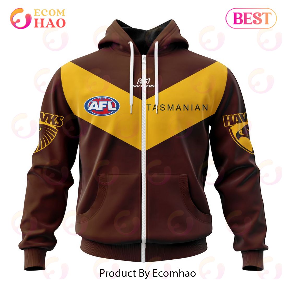 AFL Hawthorn Football Club Clash Kits 2023 3D Hoodie