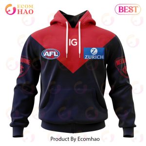 AFL Melbourne Football Club Home Kits 2023 3D Hoodie