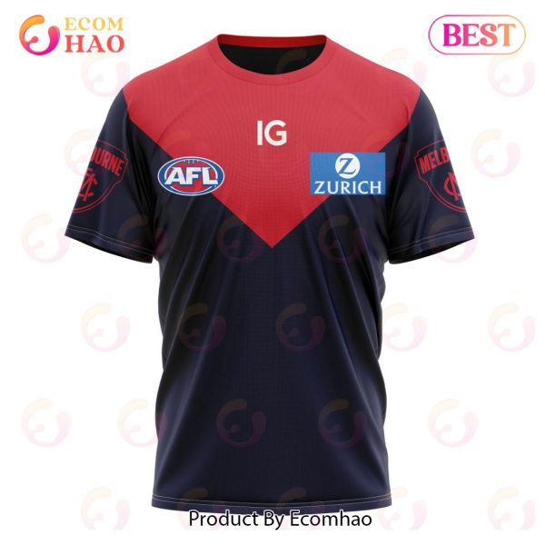 AFL Melbourne Football Club Home Kits 2023 3D Hoodie