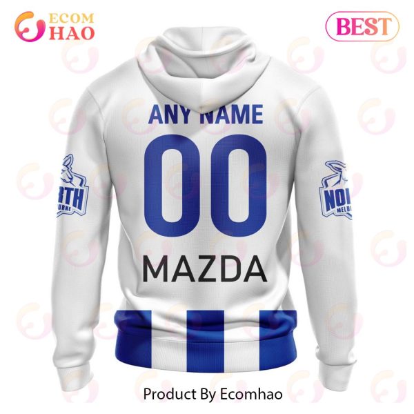 AFL North Melbourne Football Club Away Kits 2023 3D Hoodie