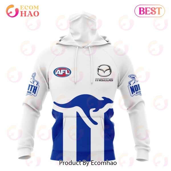 AFL North Melbourne Football Club Away Kits 2023 3D Hoodie