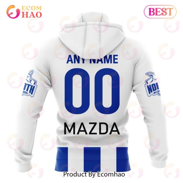 AFL North Melbourne Football Club Away Kits 2023 3D Hoodie