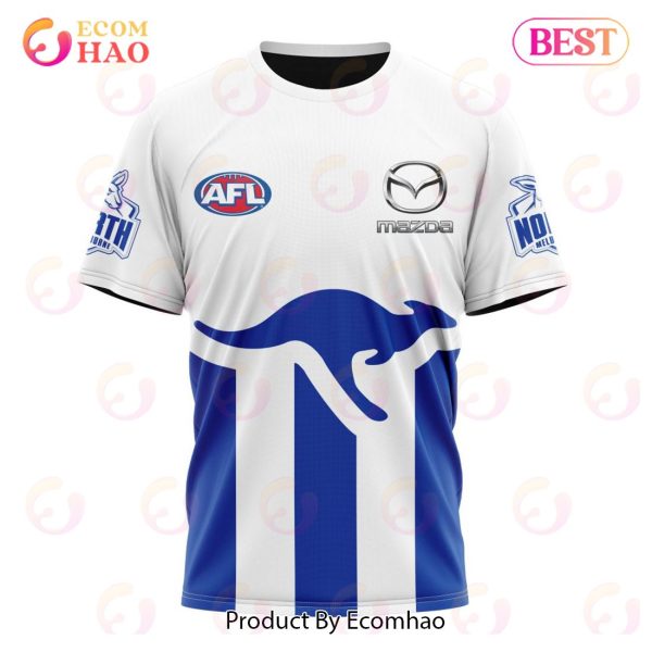 AFL North Melbourne Football Club Away Kits 2023 3D Hoodie