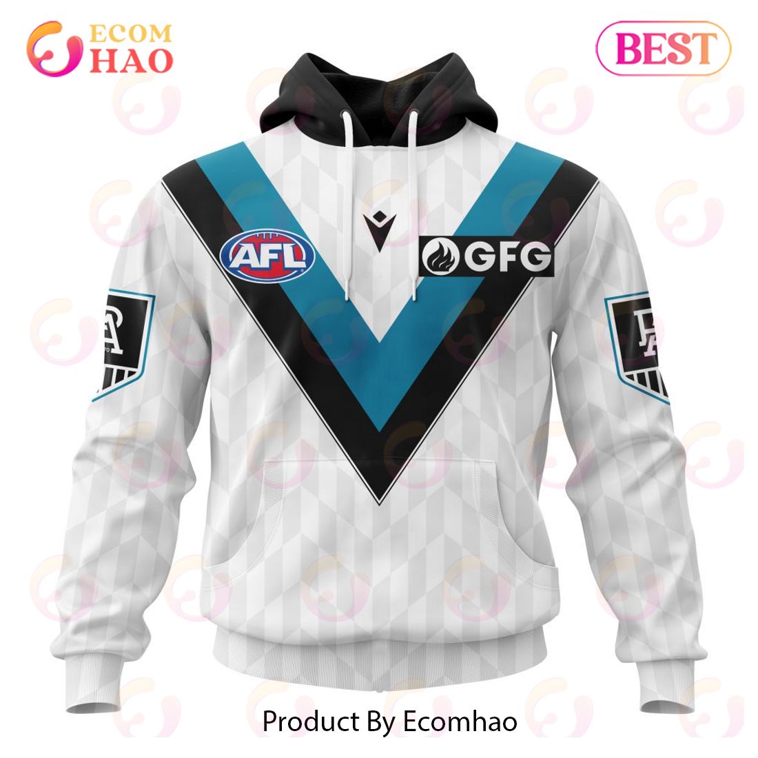 AFL Port Adelaide Football Club Clash Kits 2023 3D Hoodie