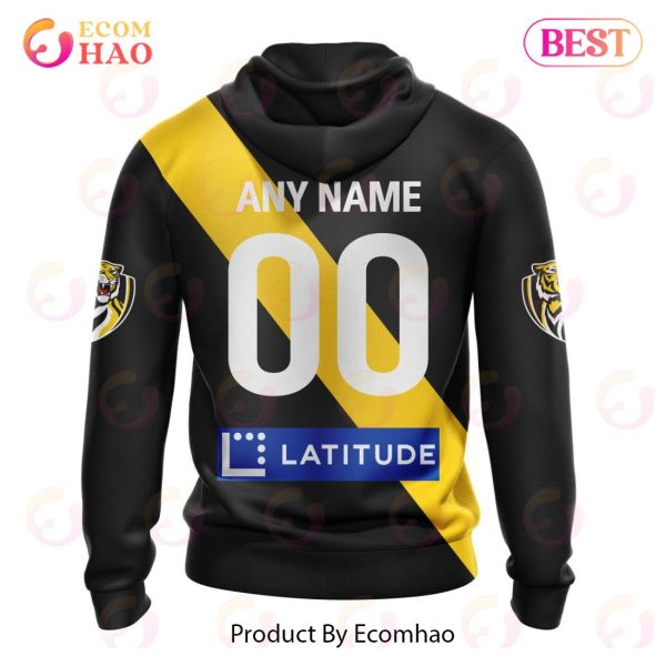 AFL Richmond Tigers Home Kits 2023 3D Hoodie