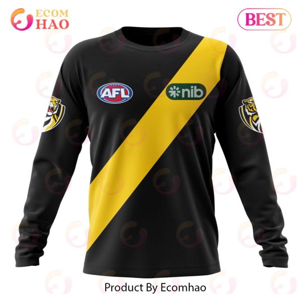 AFL Richmond Tigers Home Kits 2023 3D Hoodie
