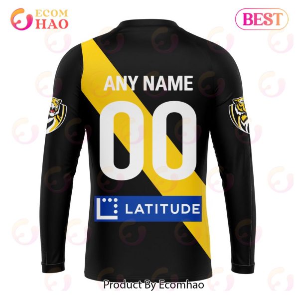 AFL Richmond Tigers Home Kits 2023 3D Hoodie