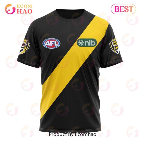 AFL Richmond Tigers Home Kits 2023 3D Hoodie