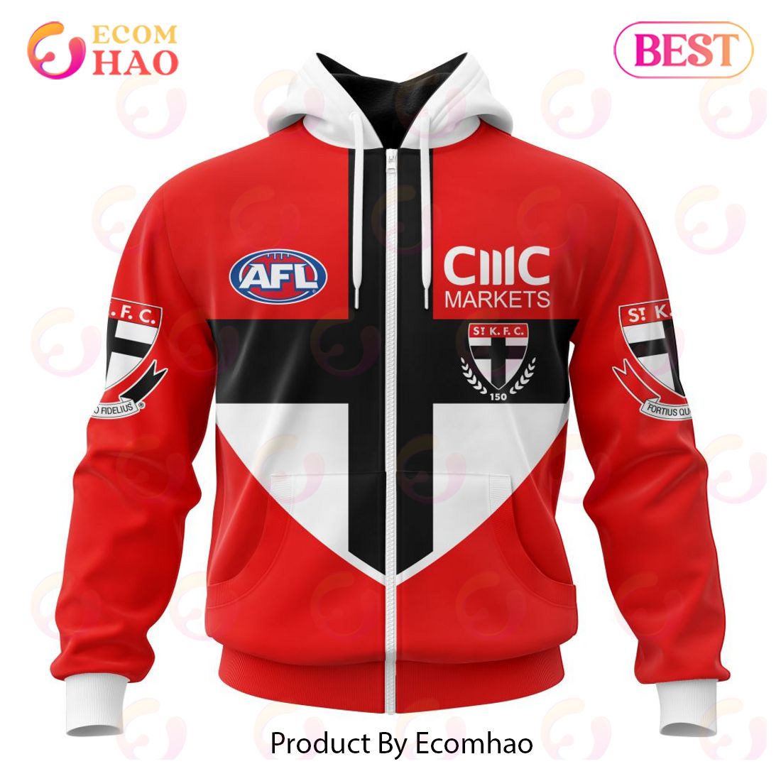 AFL St Kilda Football Clash Home Kits 2023 3D Hoodie