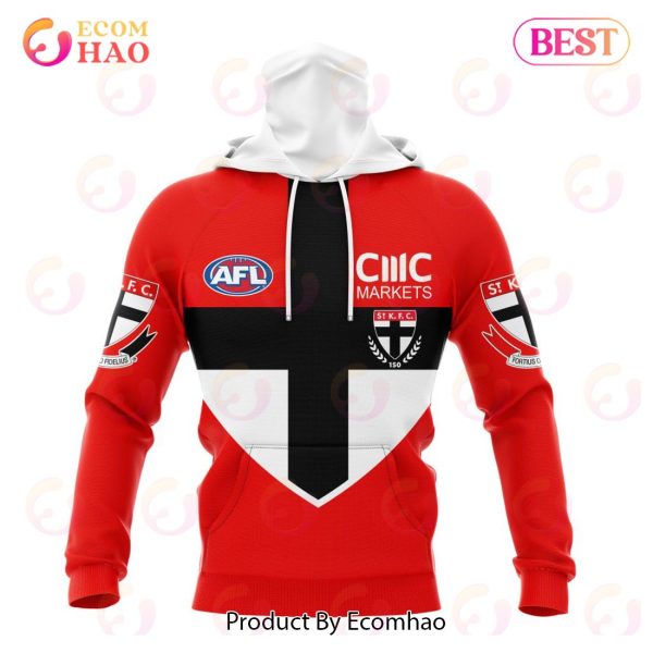AFL St Kilda Football Clash Home Kits 2023 3D Hoodie