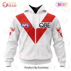AFL Sydney Swans Heritage Kits 2023 3D Hoodie