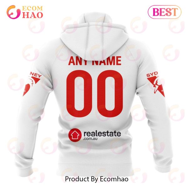 AFL Sydney Swans Heritage Kits 2023 3D Hoodie