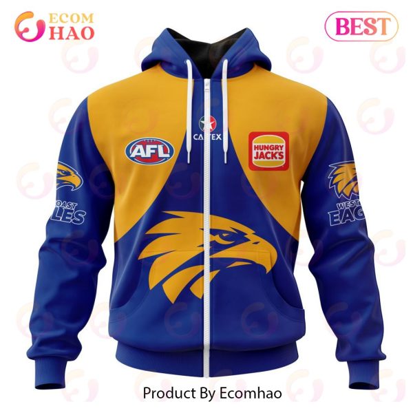 AFL West Coast Eagles Home Kits 2023 3D Hoodie