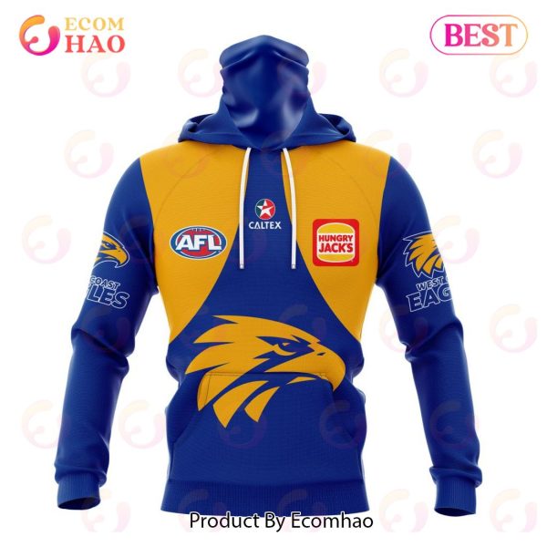 AFL West Coast Eagles Home Kits 2023 3D Hoodie