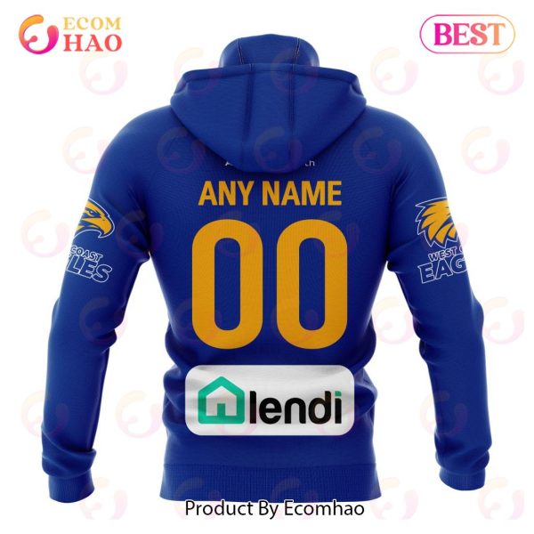 AFL West Coast Eagles Home Kits 2023 3D Hoodie