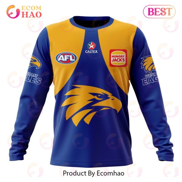 AFL West Coast Eagles Home Kits 2023 3D Hoodie