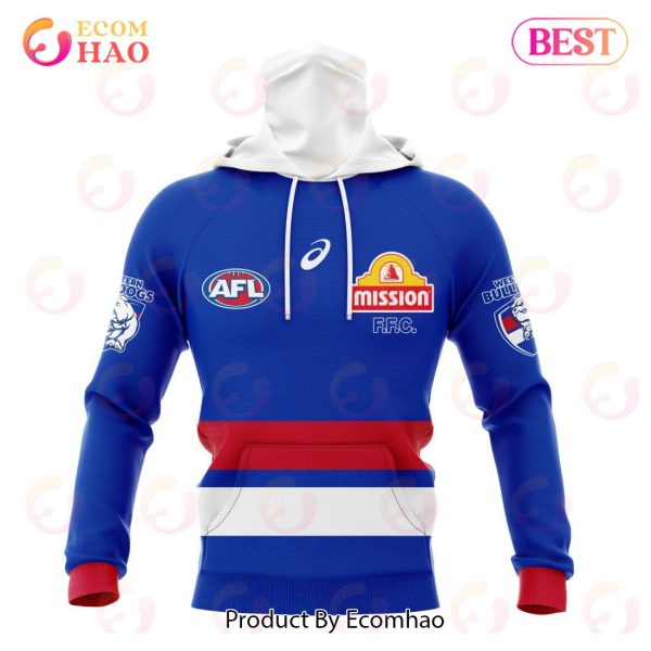 AFL Western Bulldogs Home Kits 2023 3D Hoodie
