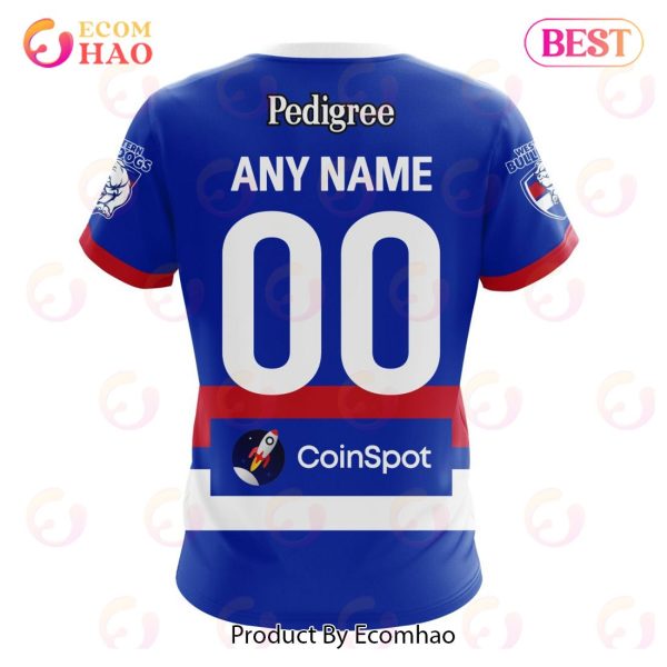 AFL Western Bulldogs Home Kits 2023 3D Hoodie