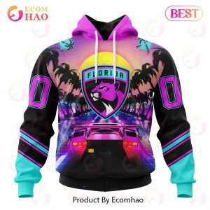 NHL Florida Panthers Special Miami Vice Design 3D Hoodie