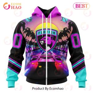 NHL Florida Panthers Special Miami Vice Design 3D Hoodie