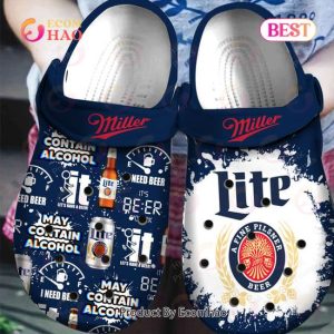 Miller Lite A Fine Pilsner Beer Crocs