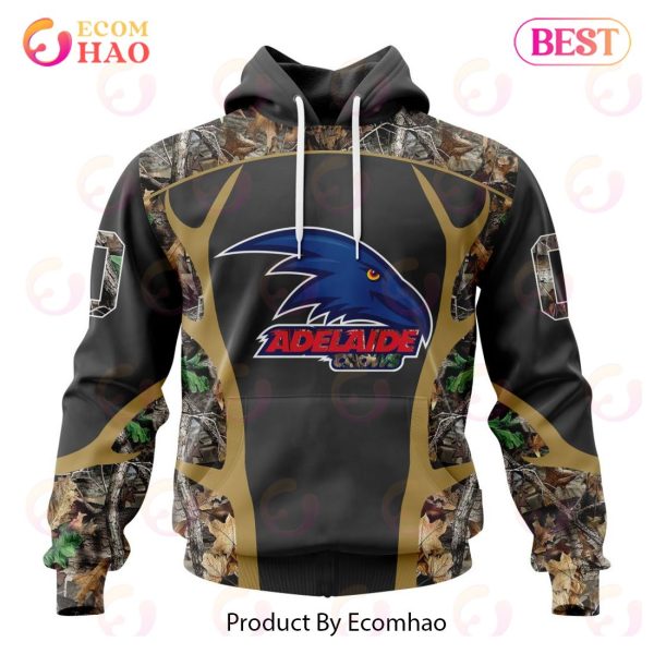 AFL Adelaide Crows Special Camo Hunting Design 3D Hoodie