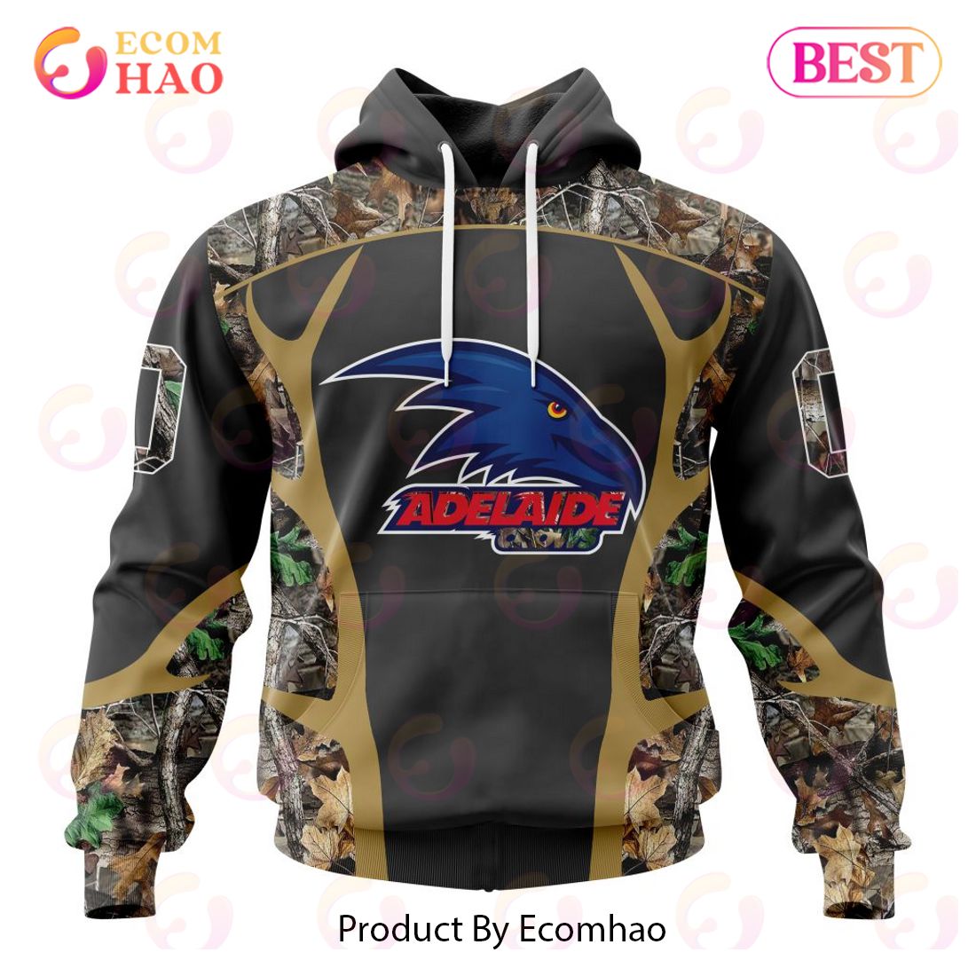 AFL Essendon Football Club Special Camo Hunting Design 3D Hoodie