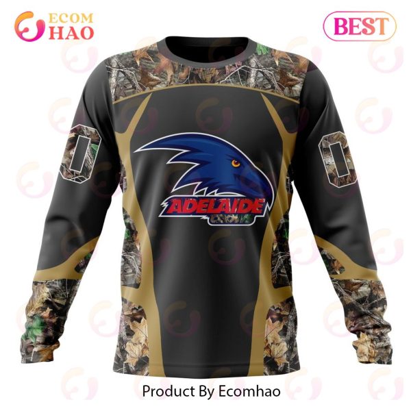 AFL Adelaide Crows Special Camo Hunting Design 3D Hoodie