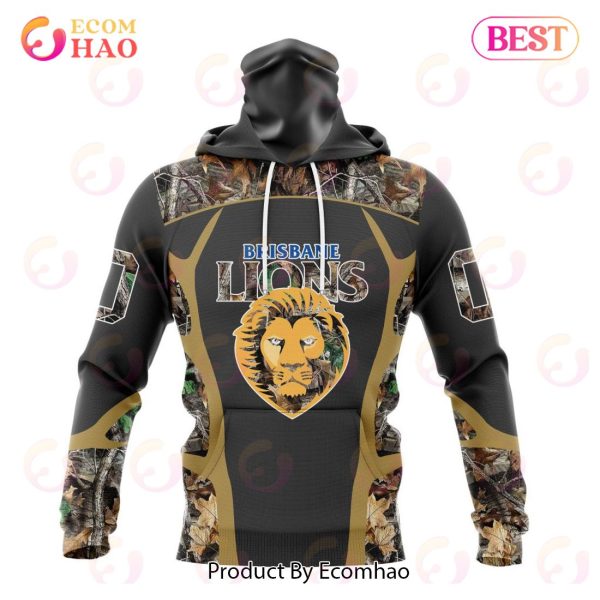 AFL Brisbane Lions Special Camo Hunting Design 3D Hoodie