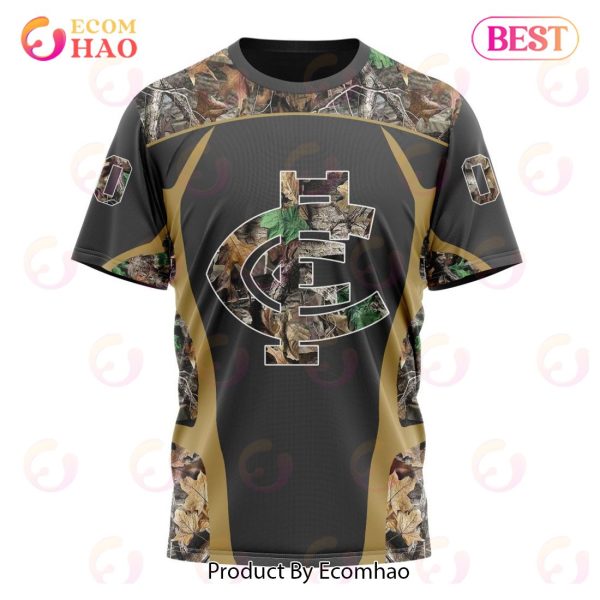 AFL Carlton Football Club Special Camo Hunting Design 3D Hoodie