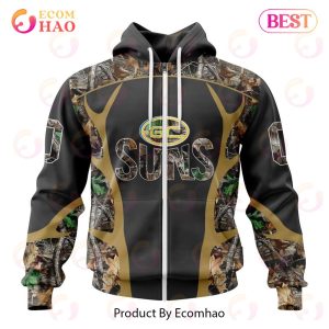 AFL Gold Coast Suns Special Camo Hunting Design 3D Hoodie