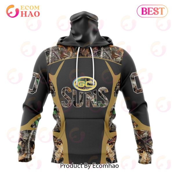 AFL Gold Coast Suns Special Camo Hunting Design 3D Hoodie