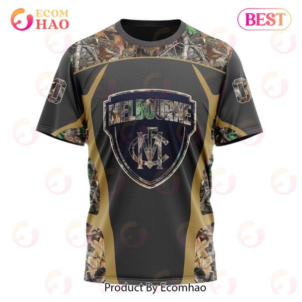 AFL Melbourne Football Club Special Camo Hunting Design 3D Hoodie