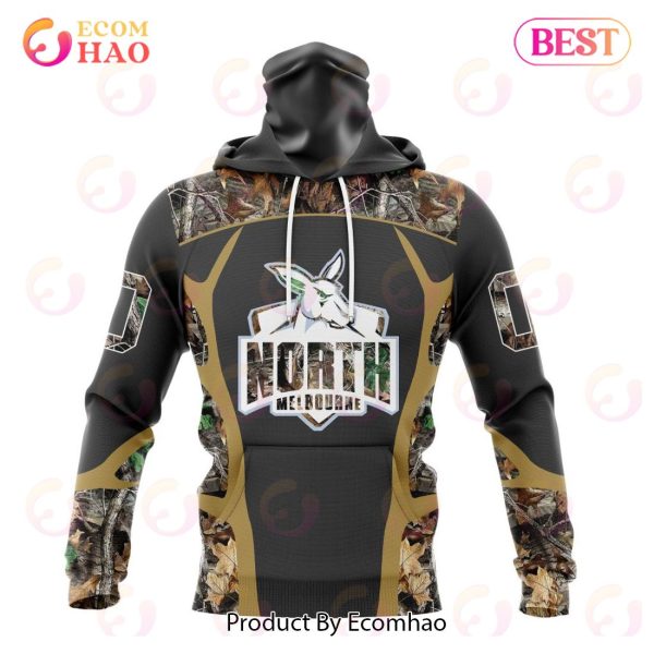 AFL North Melbourne Football Club Special Camo Hunting Design 3D Hoodie