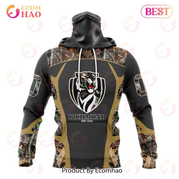 AFL Richmond Tigers Special Camo Hunting Design 3D Hoodie