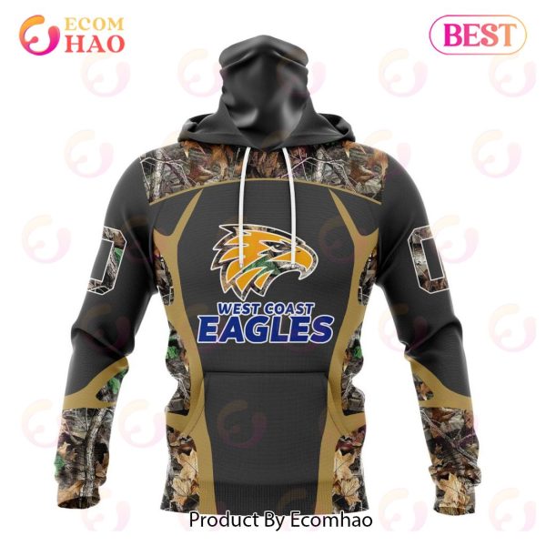 AFL West Coast Eagles Special Camo Hunting Design 3D Hoodie