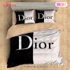 Dior Black Fashion Luxury Brand Premium Bedding Set Bedroom Decor Thanksgiving Decorations For Home 01 Best Luxury Bed Sets Gift