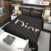 Dior Black Luxury Brand High-End Bedding Set Home Decorations Bedding Sets