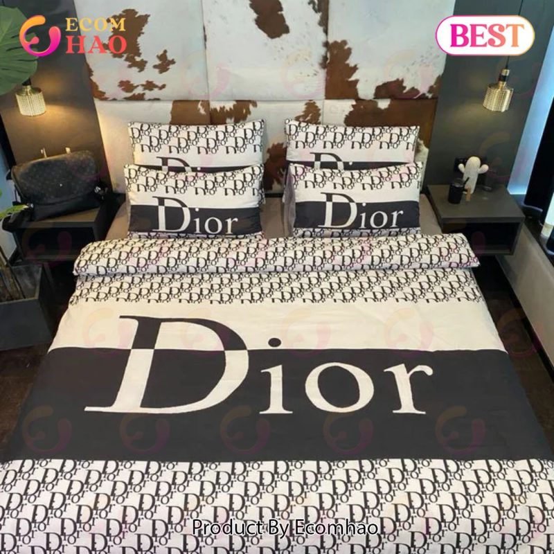 Dior Fashion Printed Bedding Sets Quilt Sets Duvet Cover Luxury Brand  Bedding Decor - Ecomhao Store