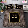 Fendi Chic Lady Luxury Logo Fashion Brand Premium Bedding Setsbed Sets Bedroom Sets Comforter Sets Duvet Cover Bedspread