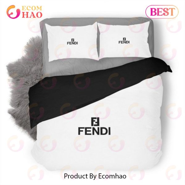 Fendi Luxury Logo Fashion Brand Premium Bedding Setsbed Sets Bedroom Sets Comforter Sets Duvet Cover Bedspread
