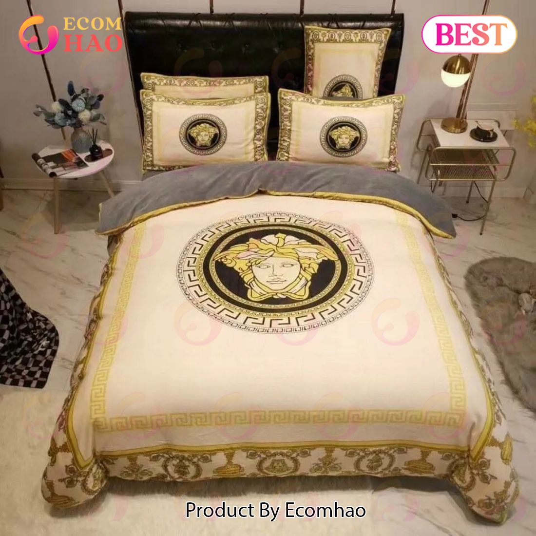 Flowers Black Nike Bedding Sets Luxury Brand Bed Sets Bedroom Sets Comforter Sets Duvet Cover Bedspread For Home Dcor Trending 2023 For Home Bedding Sets