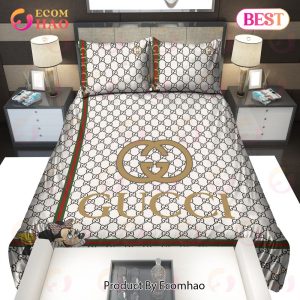 Gold Gucci Mickey Mouse Bedding Sets Home Decoration