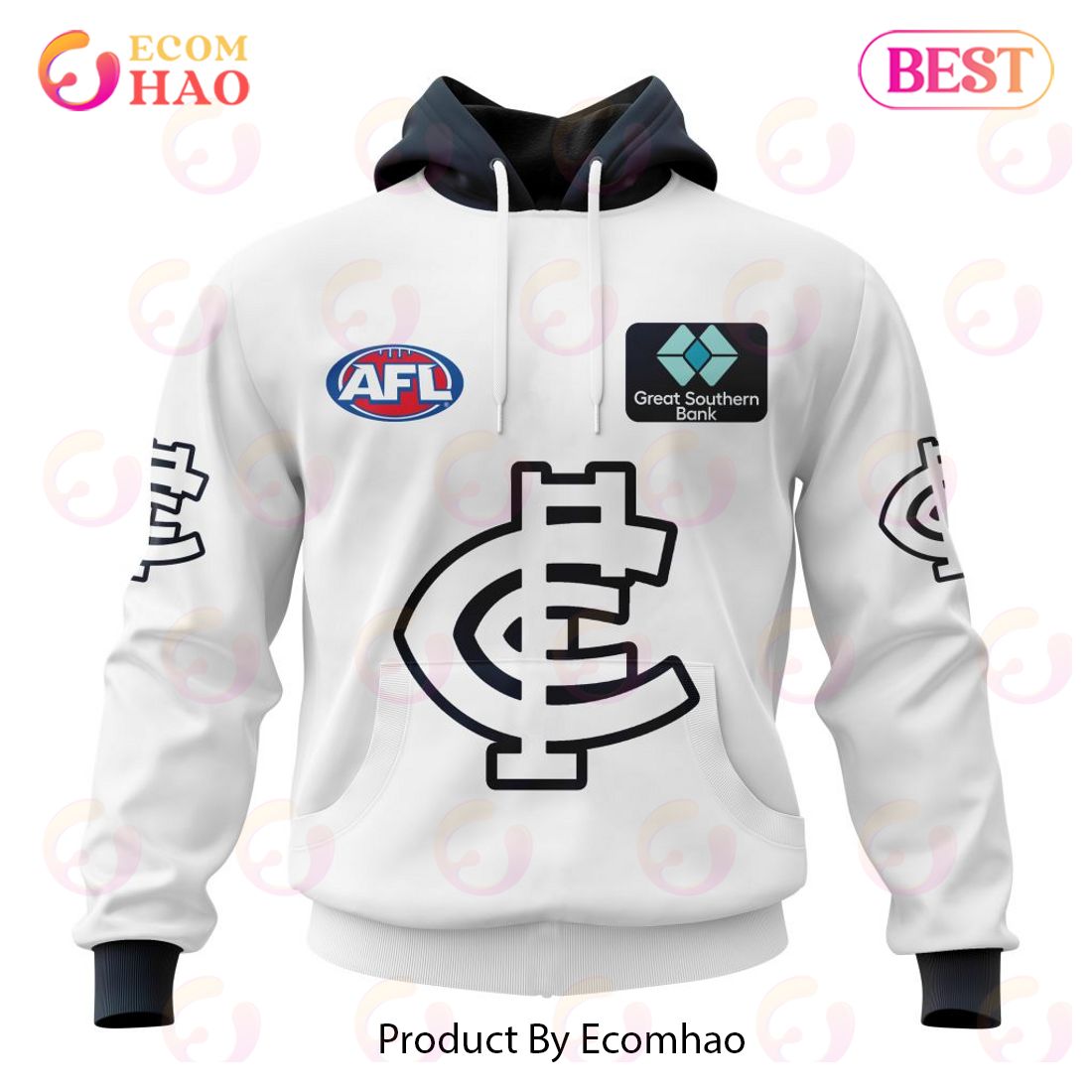 AFL Carlton Football Club Clash Kits 2023 3D Hoodie