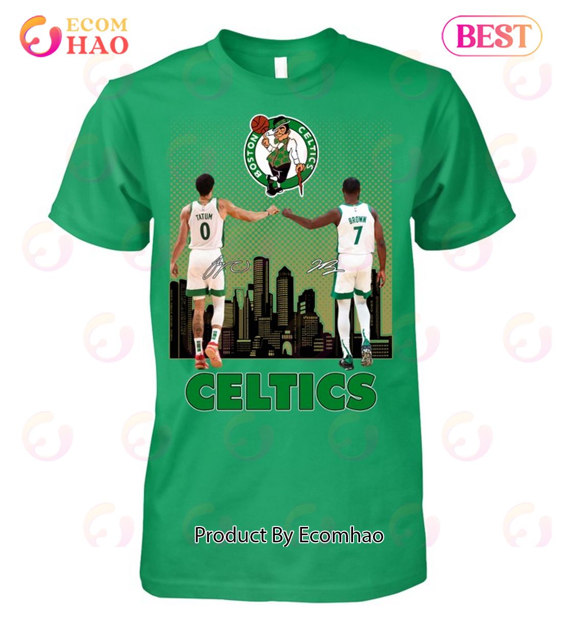 NBA Boston Celtics Tatum And Brown Signature T-Shirt