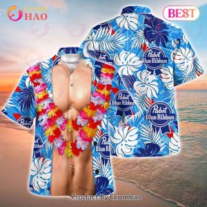 Funny 6 Packs Pabst Blue Ribbon Hawaiian Shirt, Shorts