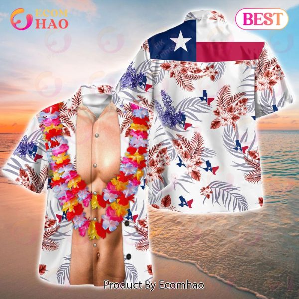 Funny 6 Packs Texas Hawaiian Shirt, Shorts